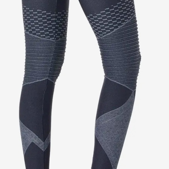 NWT Spanx seamless moto leggings in indigo sky blue - Picture 4 of 4